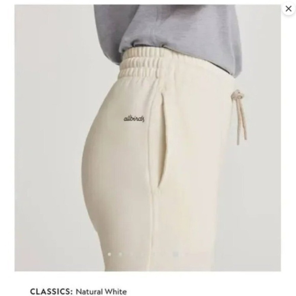 NWT allbirds Women's The R&R Sweatpants Small Natural White Sustainable Athletic - Picture 12 of 15